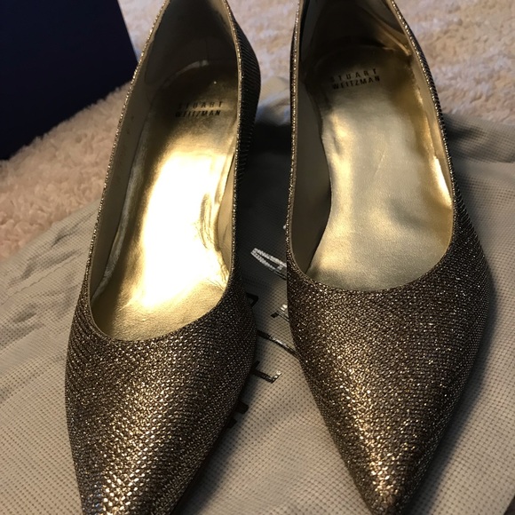 Stuart Weitzman Pocoglobe Platinum Noir Size 9N - Picture 5 of 13